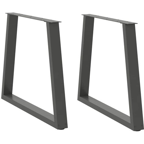 VidaXL Noge blagovaonskog stola V-oblika 2 kom antracit 70x(72-73,3)cm Slike