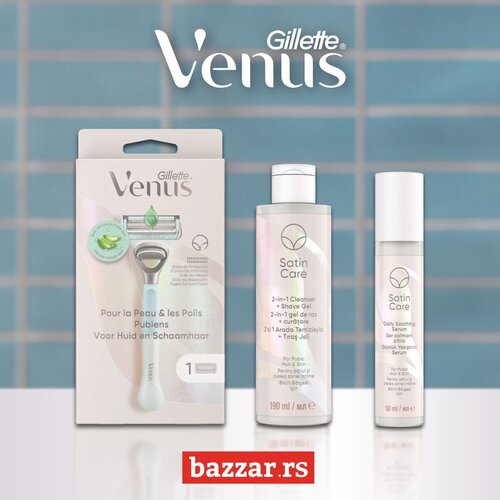 Gillette Venus Gilette Venus paket za brijanje sa umirujućim serumom i gelom za intimne delove tela Cene
