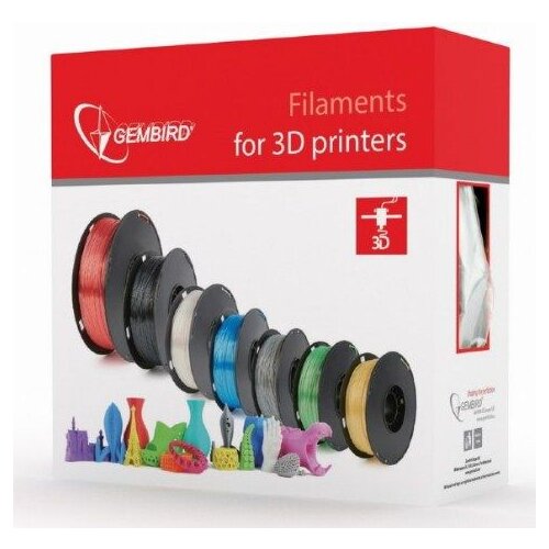 Gembird 3DP-ABS1.75-01-BK abs filament za 3D stampac 1.75mm, kotur 1KG black Slike