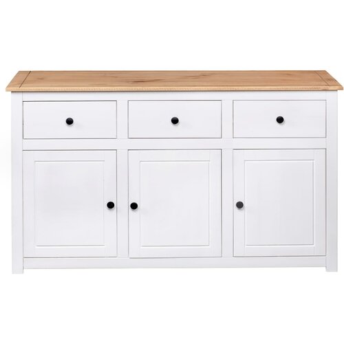  Komoda od borovine bijela 135 x 40 x 80 cm asortiman Panama Slike