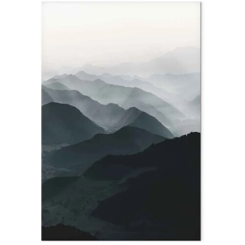  Slika - Parallel Ridges (1 Part) Vertical 20x30 Premium Print Slike