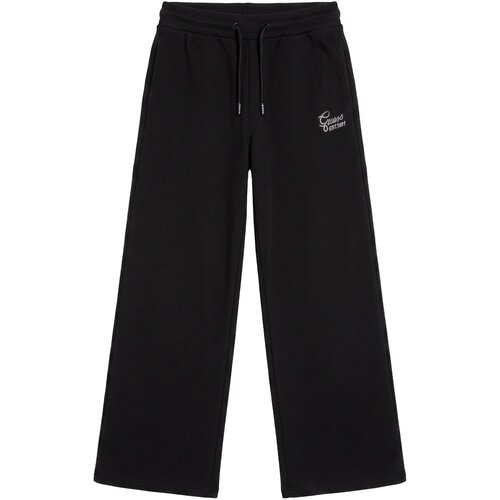 Guess FRENCH TERRY PALAZZO ACTIVE PANT Crna Slike