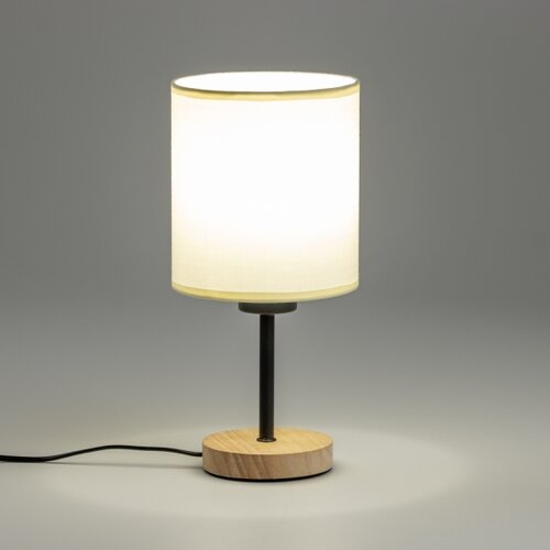  Brilagi - Stona lampa NUBILA WOOD 1xE27/25W/230V hrast/crna/krem Slike