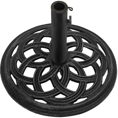 VidaXL Stalak za suncobran crni 44 x 44 x 31 cm od lijevanog željeza Slike