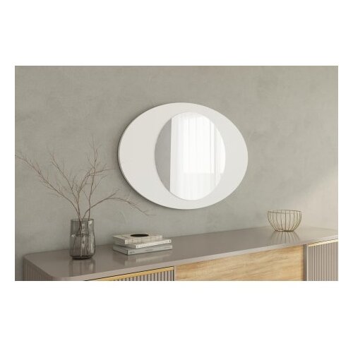 Hanah home Mirror Obble, bijela Cijene