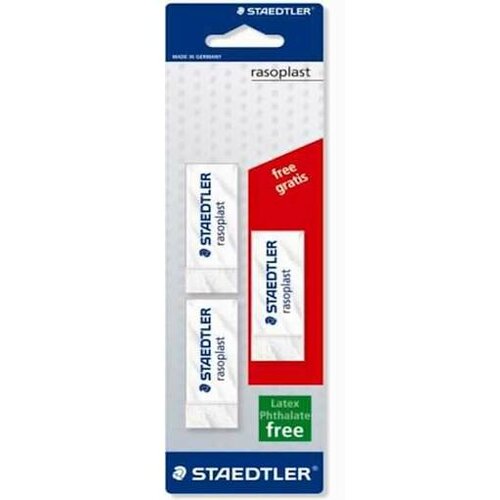 Staedtler Radirka mars plastic 2+1 na blistru 526B20BK3P Slike