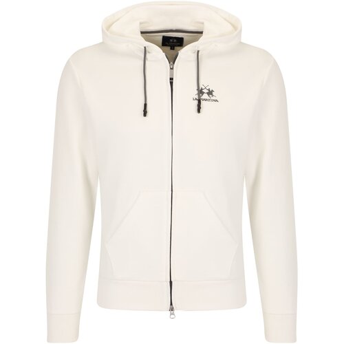 La Martina MEN&amp;#039;S WHITE ZIPPED SWEATSHIRT Slike