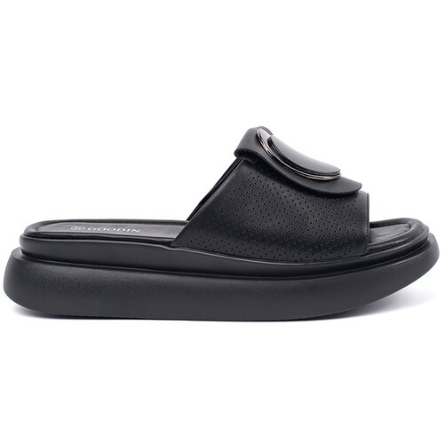 GOODIN Black comfortable platform flip-flops Cene