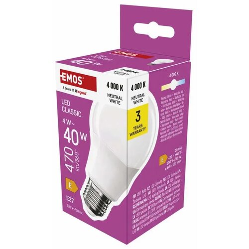 Emos led sijalica Classic A60 4W 470lm E27 NW ZQ5E23 Cene