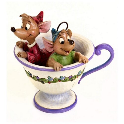 Enesco DISNEY FIGURICA PEPELKA JAQ IN GUS V SKODELICI ČAJA, (20840209) Cene
