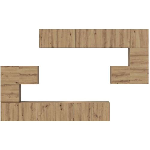  Set TV komoda s policom Ostalo 10 pcs hrast artisan 180 x 30 x 90.5 cm Slike