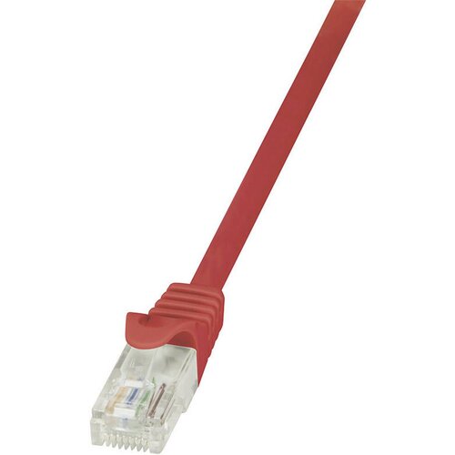 Logilink CP2084U RJ45 omrežni kabel\, Patch kabel CAT 6 U/UTP 7.50 m rdeča z za&scaron;čitnim zapornim zatičem 1 kos, (20415344) Cene
