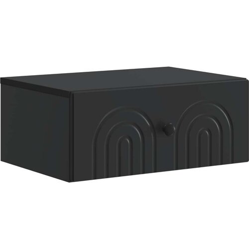  Stenski nočni omarici Črna 49 x 34,5 x 20 cm Inženirski les, (5000209409) Slike