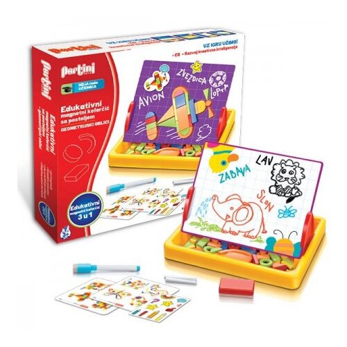Pertini Toys Pertini magnetni koferčić sa postoljem - geomertijski oblici P-0332 ( 17514 ) Cene