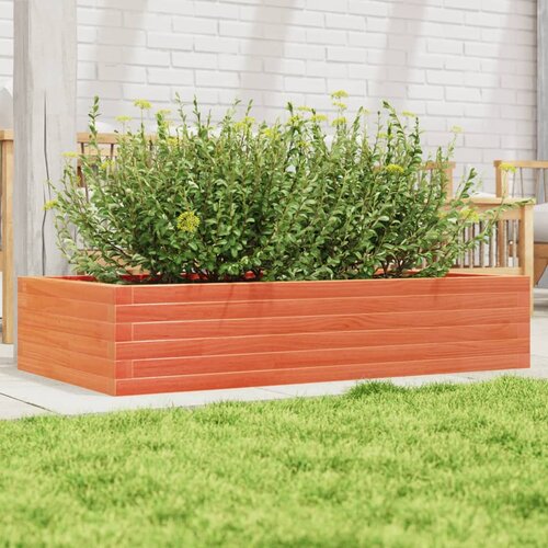 vidaXL Vrtna sadilica voštano smeđe boje 110x60x23 cm od borovine Cijene