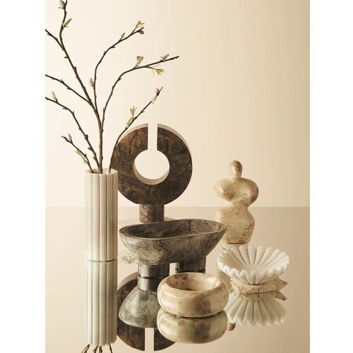 Premier Housewares Bijela mramorna vaza (visina 20 cm) Savio &amp;ndash; Slike