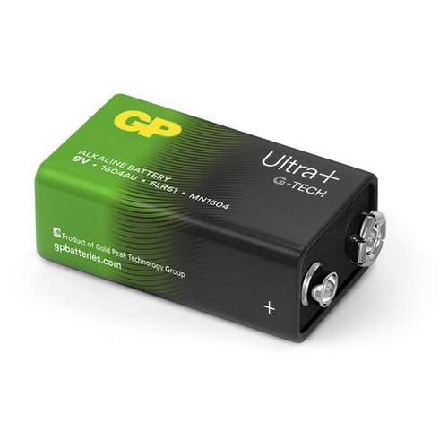 GP Batteries alkalna baterija Ultra+, 6LF22, 9 V, B03511 Slike