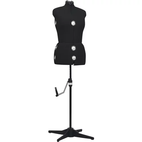  Nastavljiva krojaška lutka ženska črna M velikost 40-46