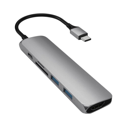 Satechi Aluminum Type-C Slim Multi-Port Adapter 4K V2 Space Gray Cijene