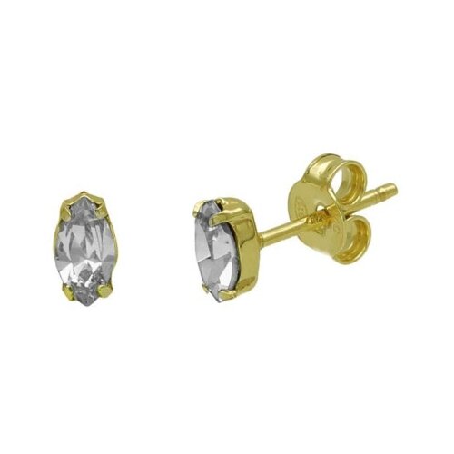 Victoria Cruz aqua crystal gold mindjuše sa swarovski kristalom ( a4029-07dt ) Cene