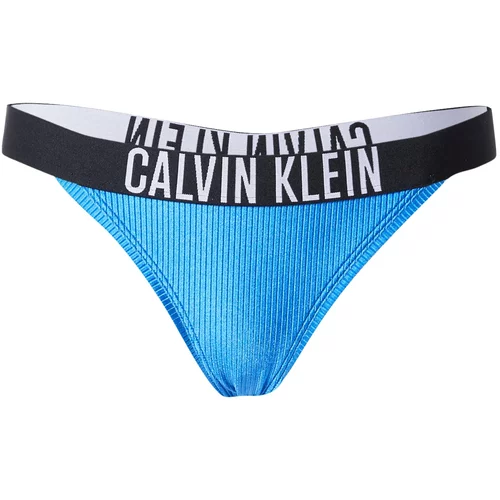 Calvin Klein Swimwear Bikini donji dio 'Intense Power' azur / crna / bijela