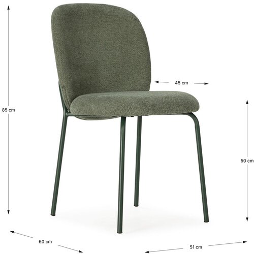 Marckeric Zeleni jedilni stoli v kompletu 4 ks Daia &amp;ndash; Slike