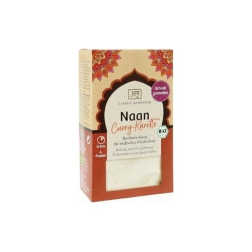 Classic Ayurveda Mje&scaron;avina za pečenje naana curry-mrkva, bio - 240 g Cijene