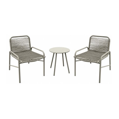 Master Garnitura 2 stolice+sto Rattan LUC-MN02 siva Slike