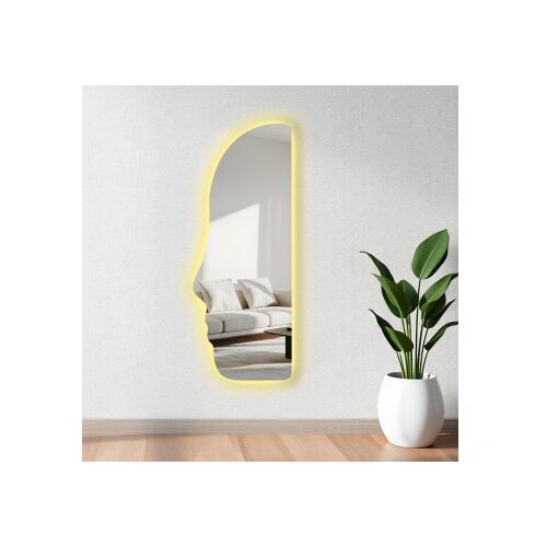 Hanah home ogledalo sa LED osvetljenjem Ledayna-008, 52 x 135 cm, &amp;Scaron;areno Slike