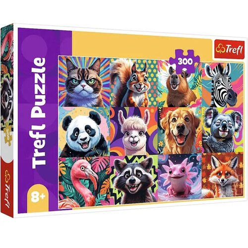 Trefl Smije&amp;scaron;ni portreti životinja, puzzle od 300 dijelova - Slike