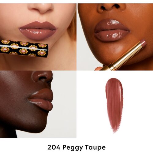 Gucci Beauty Rouge de Beaut&amp;eacute; Brillant vlažilna &amp;scaron;minka odtenek 204 Peggy Taupe 1.8 g Slike