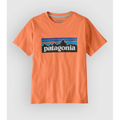 Patagonia P-6 Logo Kids T-shirt peach sherbet Cene