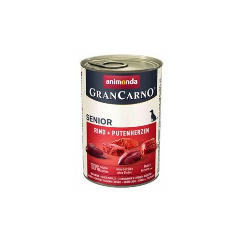 Animonda GranCarno konzerva za pse Senior govedina i ćureća srca 400gr Slike