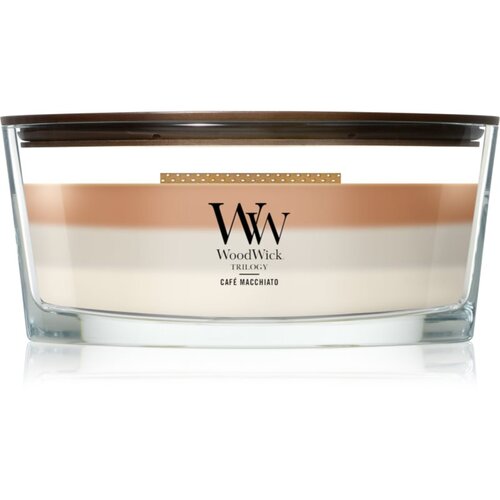 WoodWick Trilogy Café Macchiato mirisna svijeća s drvenim fitiljem 453.6 g Cene