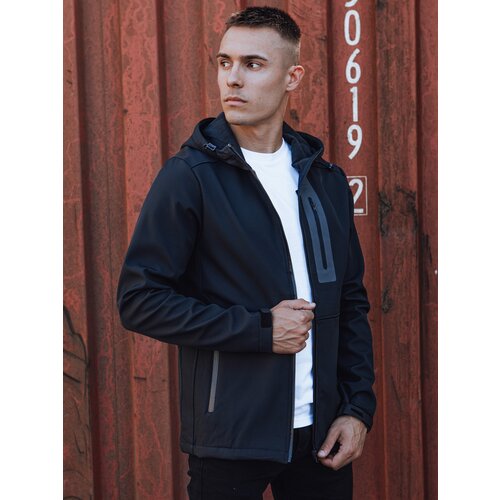 DStreet Men's transitional softshell jacket with hood dark blue Cijene
