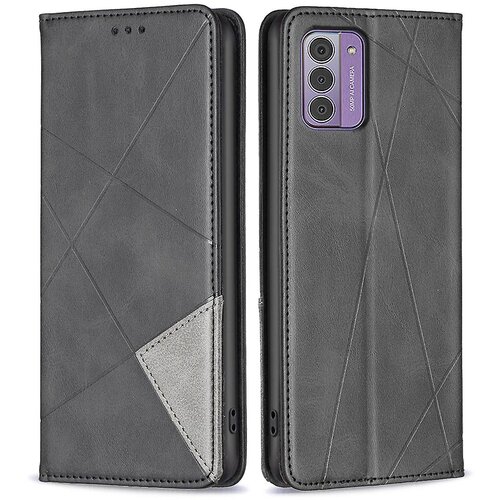INORCO Stojalo za usnjen ovitek za telefon Nokia G42, etui za mobilni telefon z vtisnjeno linijo in režami za kartice, (22033214) Slike