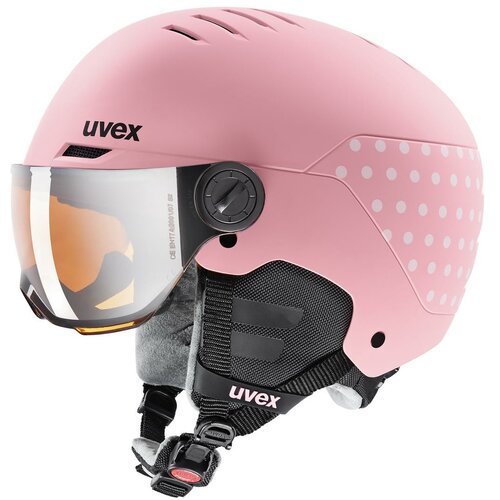 Uvex ženska kaciga ROCKET JR VISOR pink S566263 Slike