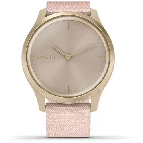 Garmin Smart watch Vivomove Style Light Gold Blush Pink nylon