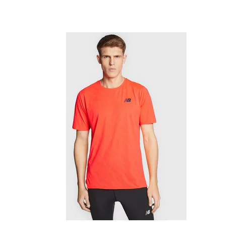 New Balance Športna majica Speed Jacquard MT23281 Oranžna Athletic Fit