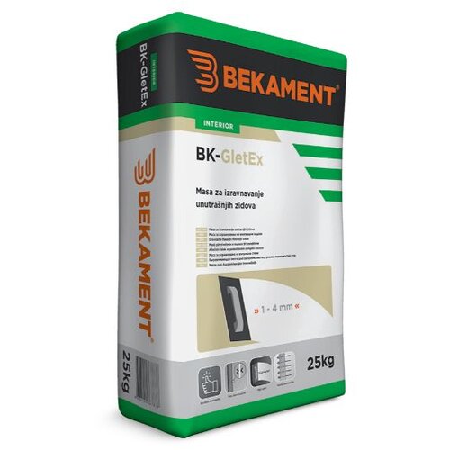 Bekament masa za izravnavanje unutra&amp;scaron;njih zidova bk - gletex - 25 kg Slike