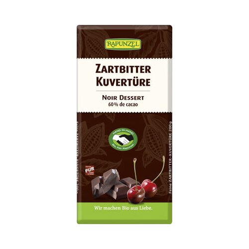 Rapunzel bio kuvertura, temna čokolada Cene