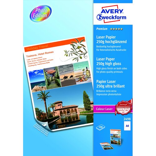 Avery Zweckform Foto papir barvni laserski Premium A4 - 250 g Slike