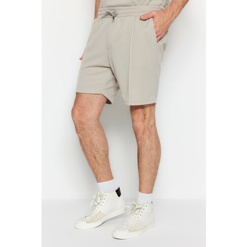 Trendyol Shorts - Gray - Normal Waist Cene