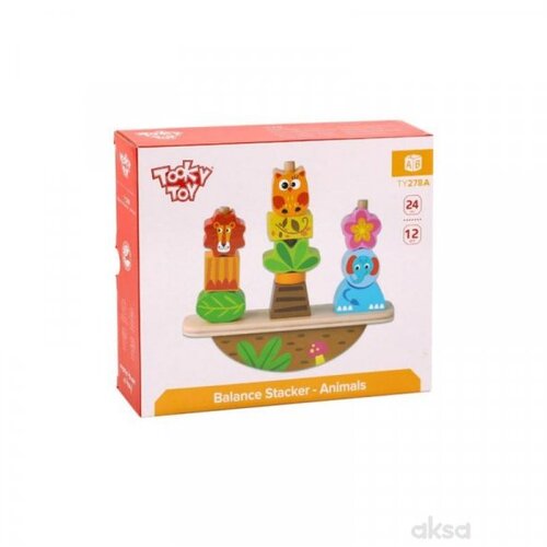 Tooky Toy drveni balans blokovi životinje Cene