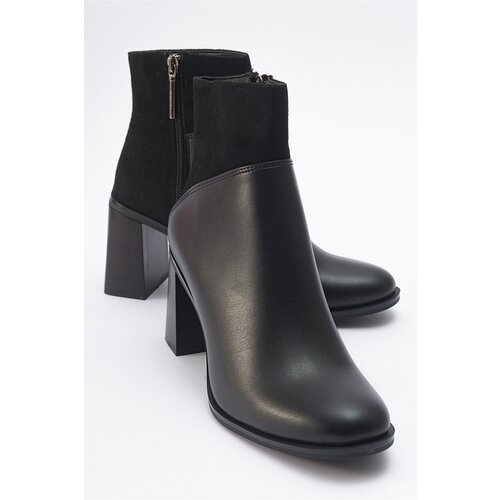 LuviShoes ROPA Women's Black Heeled Boots Slike