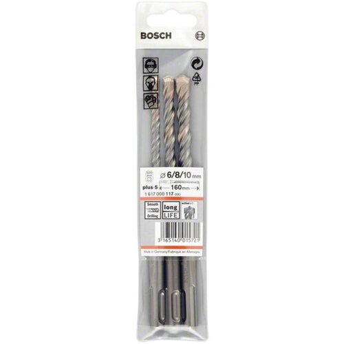 Bosch 3-delni set hamer burgija SDS plus-5 6,8,10 x 115mm ( 1617000117 ) Cene