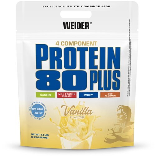 Weider Protein 80 Plus 2000 g vanilija Slike