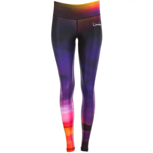Winshape Športne hlače 'AEL102' lila / temno liila / oranžna / črna