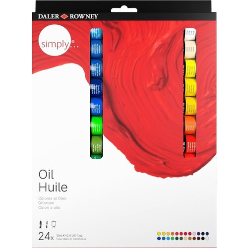 DALER ROWNEY SIMPLY uljani set 24 x 12ml (uljani set 24 x) Slike