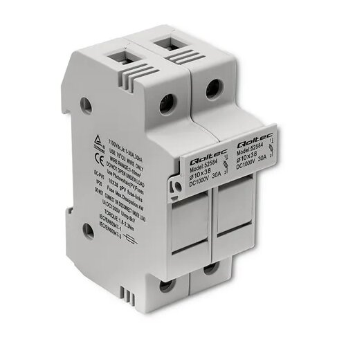Qoltec Kuči&amp;scaron;te osigurača, 30A, 2P, 1000V, IP20 Slike